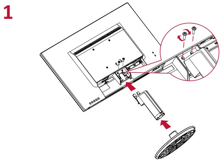 VIEWSONIC ECRANPAV - Installation du socle - 1