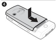 SONY ERICSSON W200 - Pour insérer la carte SIM et charger la batterie - 7
