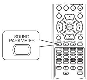 SHERWOOD RD-6513 - Appuyez sur la touche Paramètres audio(SOUND PARAMETER) - 1