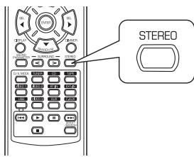 SHERWOOD RD-6513 - Pour annuler le mode surround pour une lecture stéreo - 2