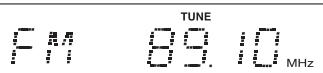 SHERWOOD RD-6513 - Appuyez sur les touches TUNING Haut (+)/Bas (-) pendant plus de 0,5 seconde. - 2
