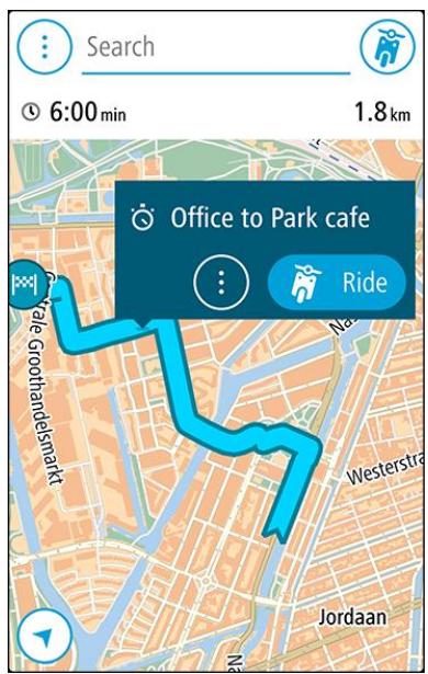 TOMTOM iOcopic - Naviguer à l'aide d'un parcours enregistré - 2