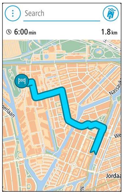 TOMTOM iOcopic - Naviguer à l'aide d'un parcours enregistré - 1