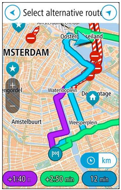 TOMTOM iOcopic - Rechner un parcours alternatif - 1