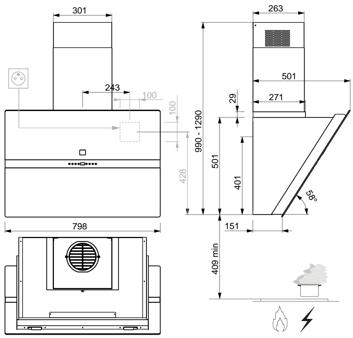 ROBLIN DUO800VRNOIR - DANS LE CAS OU UN COMPOSANT ÉLECTRIQUE VIENDRAIT À ÉTRÉ ENDOMMAGÉ, CELUI-CI NE POT ÉTRÉ REMPLACÉ QUE PAR UN ATELIER DE RÉPARATION RECONNU PAR LE FABRICANT, CAR DES OUTILS SPEÇAUX SONT NÉCESSAIRES. - 27