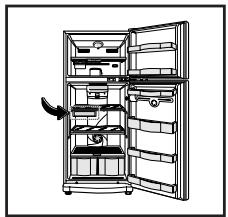 LG-GOLDSTAR GR-S566JUC - Positionnement du Contrôleur de température - 2