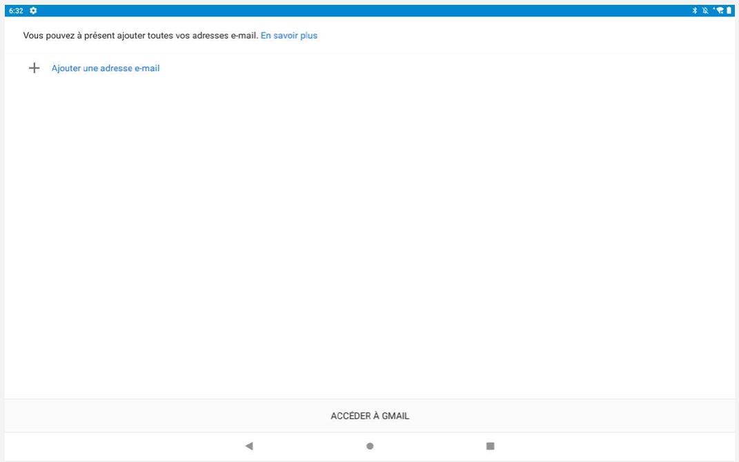 LENOVO YOGA_TAB13 - Configuration d'un compte Gmail - 1