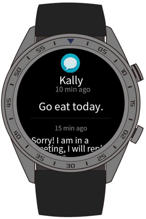 HUAWEI WATCH GT ORANGE - Affichage des rappels de messages et du contenu - 1