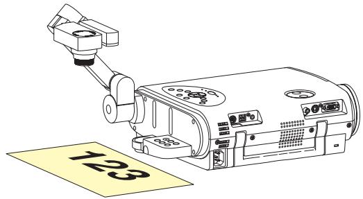 TOSHIBA TLP 251 E - Placez un document à projeter. - 1