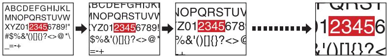 TOSHIBA TLP 251 E - Appuyez sur RESIZE () . - 1