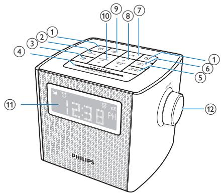 PHILIPS RADIOREVEILAJB4300W - Présentation du radio-réveil - 1