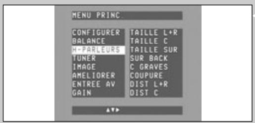 PHILIPS DFR 9000/01 - Reglage de la taille et de la distance des haut-parleurs - 1