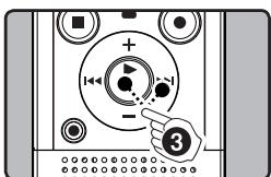 OLYMPUS VN-8600PC+ME-51S - Méthode de paramétrage du menu - 3