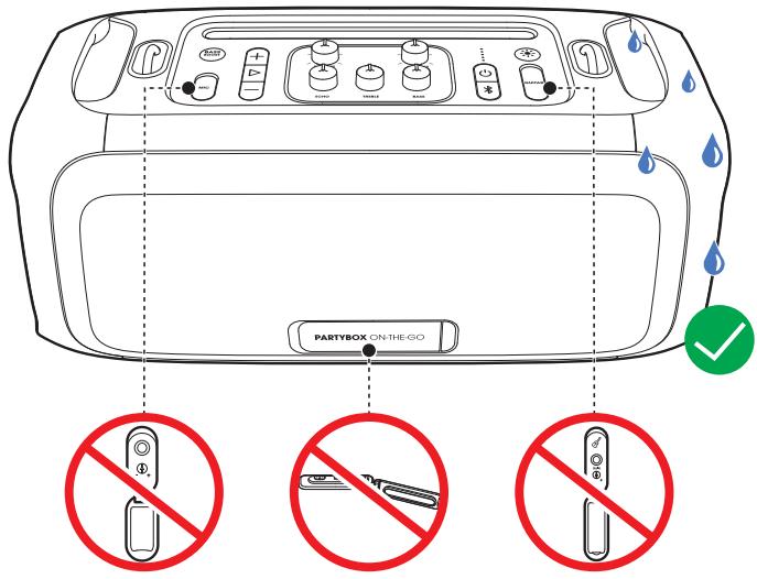 JBL Partybox On TheGo V2 - Attention : - 1