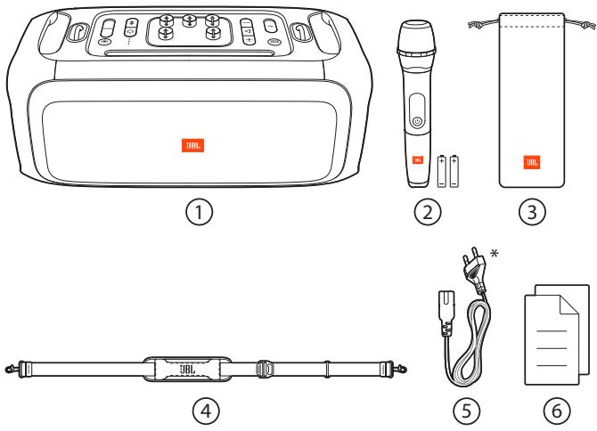 JBL Partybox On TheGo V2 - CONTENU DE LA BOITE - 1