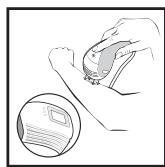 REMINGTON IPL5000 I-LIGHT - Traiter la ou les zones souhaitées avec l'appareil i-Light - Mode Flash Simple - 1