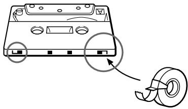 SONY TC-WE435 - Pour enregistrer une cassette sans languette de protection - 1