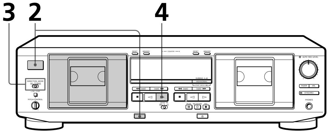 SONY TC-WE435 - Lecture d'une cassette - 1