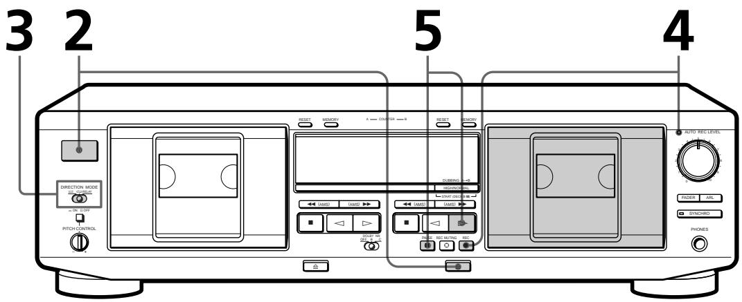 SONY TC-WE435 - Enregistrement sur une cassette - 1