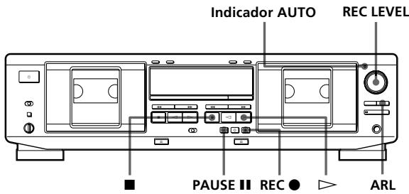 SONY TC-WE435 - Ajuste automatico del nivel de grabacion (Nivel de grabacion automatico) - 1