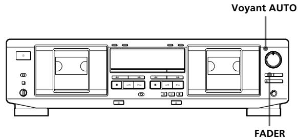 SONY TC-WE435 - Entrée et sortie d'enregistrement en fondu (Fader) - 1