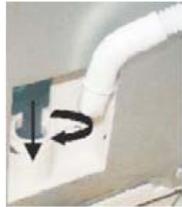 TECNOLEC TSLC8 - Installation du tuyau d'évacuation (pour écacer directement l'eau de condensation) - 2