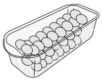 LG-GOLDSTAR GR-L196TLQA - Casier à oeufs (sur certains modèles uniquement) - 1