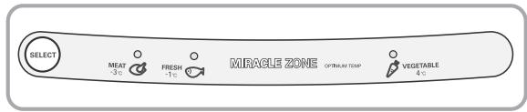 LG-GOLDSTAR GR-L196TLQA - Changement de la température dans la Zone Miracle (sur certains modèles uniquement) - 2