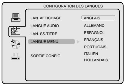 PROLINE B 1909 HXD - Langue des menus - 1