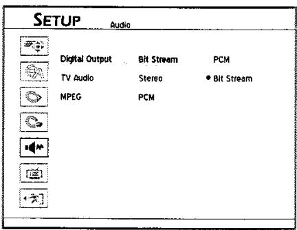 LITE-ON LVW-1101/1105 - Paramétrer la sortie audio - 1