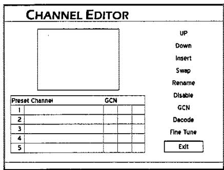 LITE-ON LVW-1101/1105 - Etape 4 : Editor les chaînesTV apparaisant dans la liste - 2