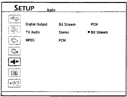 LITE-ON LVW-1101/1105 - Paramétrer la sortie audio - 2