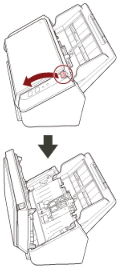 FUJITSU SP-1120N - How to Open the ADF - 1