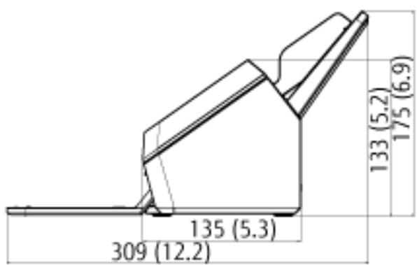 FUJITSU SP-1120N - Outer Dimensions - 2