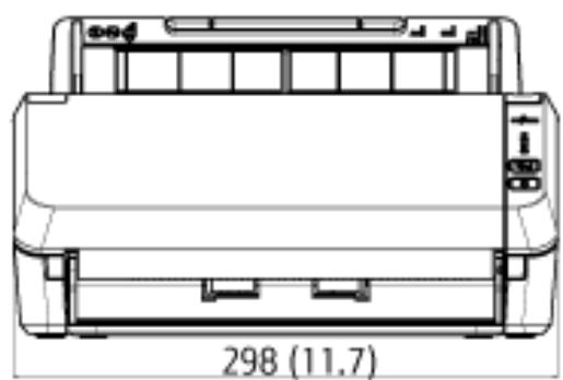 FUJITSU SP-1120N - Outer Dimensions - 1
