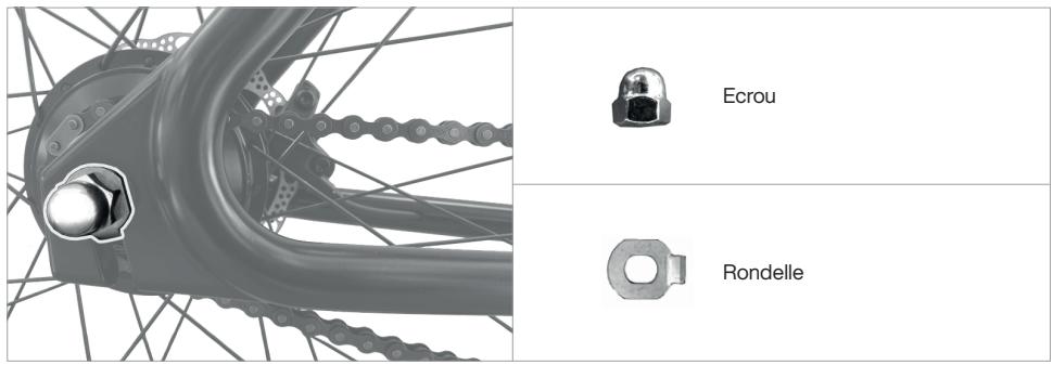 ANGELL VELOELECTRIQUESMARTBIKESILVER - Étape 3: Demontez l'axe de la roue arrête - 2