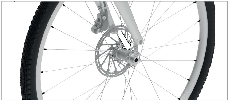 ANGELL VELOELECTRIQUESMARTBIKESILVER - Étape 3: Retirez l'axe de la roue - 3