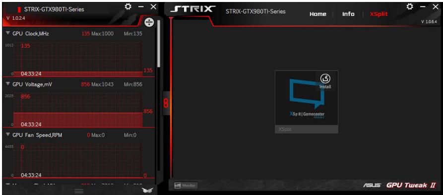 ROG STRIX RTX 35080 - Lancer XSplit - 1