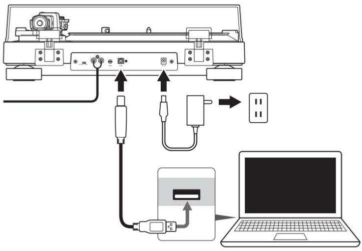 AUDIO TECHNICA AT-LP120XBT-USB - Connexion à des ordinateurs avec entrée USB - 1