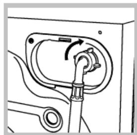 INDESIT IWUC 4105 - Raccordement du tuyau d'arrivée d'eau - 2