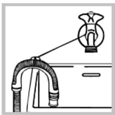 INDESIT IWUC 4105 - Raccordement du tuyau de vidange - 2