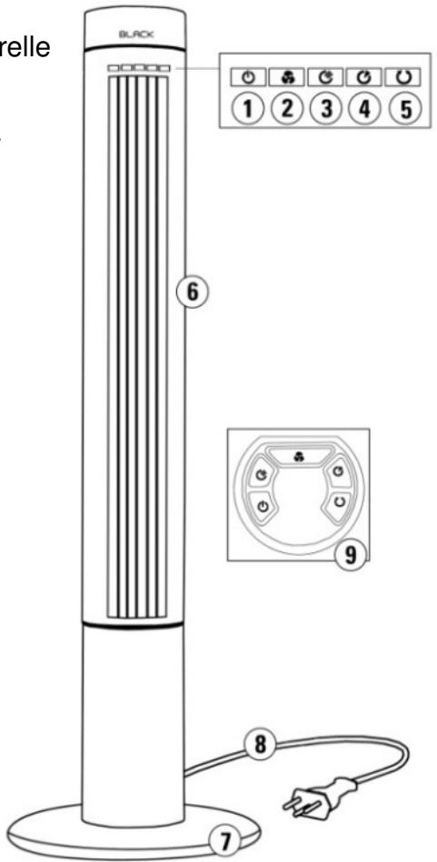 STADLERFORM FAN ONE NOIR - Ventilateur colonne BL-008 - 1