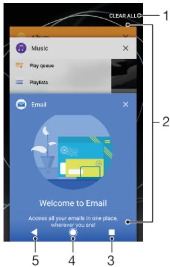 SONY XA1NOIR+CASQUE - Présentation de la navigation dans les applications - 1