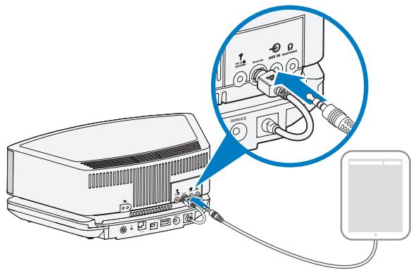 BOSER WAVE ST MS iV SILVER - Utilisation d'un cable pour raccorder un lecteur audio - 1