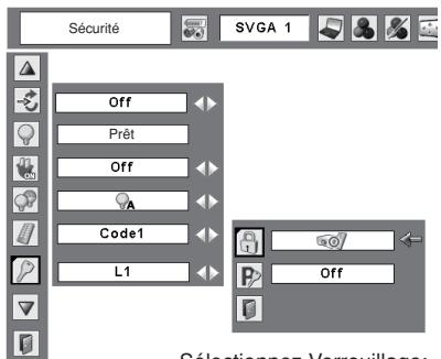 SANYO PLC-XW55 - Verrouillage - 1