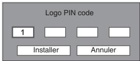 SANYO PLC-XW55 - Boite de dialogue Verrouiller le code PIN logo - 1