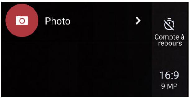 HTC UULTRABLANC 64G - Paramètres du mode de capture - 1