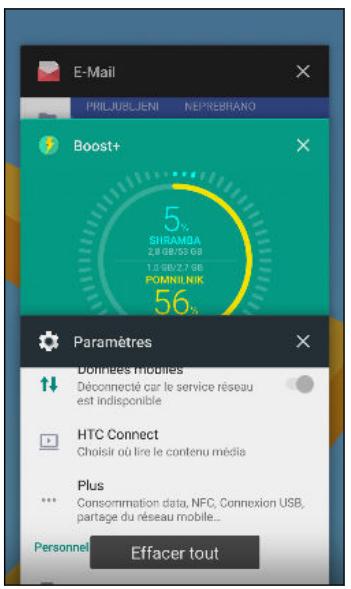 HTC UULTRABLANC 64G - Basculer entre les applis ouvertes récemment - 1