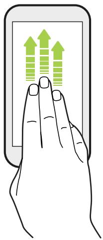 HTC UULTRABLANC 64G - Glisser avec trois doigts - 1