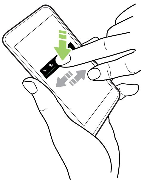 HTC UULTRABLANC 64G - Déplacer un élément de l'écran d'accueil - 1